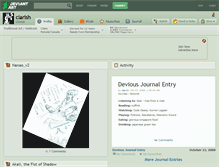 Tablet Screenshot of clarish.deviantart.com