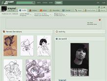 Tablet Screenshot of kraynel.deviantart.com