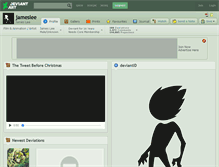 Tablet Screenshot of jameslee.deviantart.com