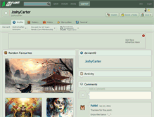 Tablet Screenshot of joshycarter.deviantart.com