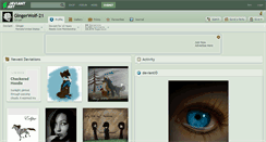 Desktop Screenshot of gingerwolf-21.deviantart.com