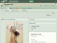 Tablet Screenshot of gokuharu-club.deviantart.com