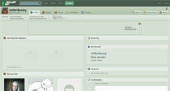 Desktop Screenshot of anthrobunny.deviantart.com