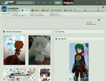 Tablet Screenshot of lovelylin.deviantart.com