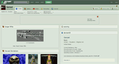 Desktop Screenshot of genzel.deviantart.com