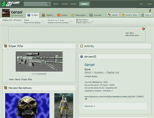 Tablet Screenshot of genzel.deviantart.com