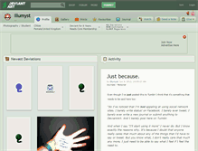 Tablet Screenshot of illumyst.deviantart.com