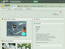Tablet Screenshot of manelle.deviantart.com