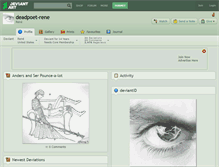 Tablet Screenshot of deadpoet-rene.deviantart.com