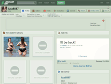 Tablet Screenshot of luca8887.deviantart.com
