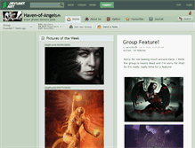 Tablet Screenshot of haven-of-angels.deviantart.com