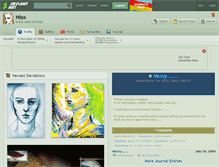 Tablet Screenshot of hiox.deviantart.com