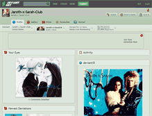 Tablet Screenshot of jareth-x-sarah-club.deviantart.com