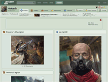 Tablet Screenshot of hokunin.deviantart.com