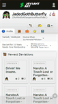Mobile Screenshot of jadedgothbutterfly.deviantart.com