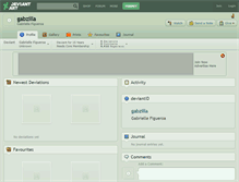 Tablet Screenshot of gabzilla.deviantart.com