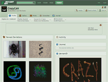 Tablet Screenshot of crazycan.deviantart.com