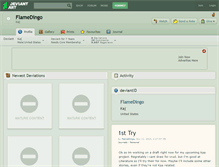 Tablet Screenshot of flamedingo.deviantart.com