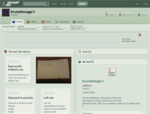 Tablet Screenshot of brunettesugar3.deviantart.com