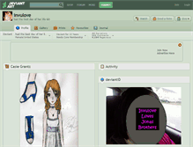 Tablet Screenshot of invulove.deviantart.com