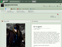 Tablet Screenshot of legendarymercenary.deviantart.com