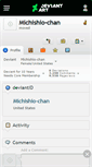 Mobile Screenshot of michishio-chan.deviantart.com