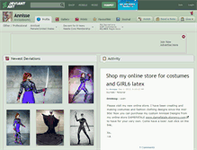 Tablet Screenshot of annisse.deviantart.com