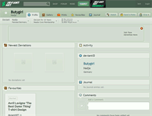 Tablet Screenshot of butygirl.deviantart.com