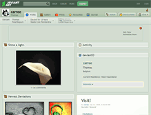 Tablet Screenshot of carree.deviantart.com