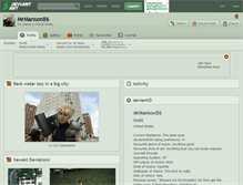 Tablet Screenshot of mrmanson86.deviantart.com