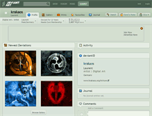 Tablet Screenshot of krakaos.deviantart.com