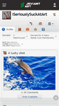 Mobile Screenshot of iseriouslysuckatart.deviantart.com