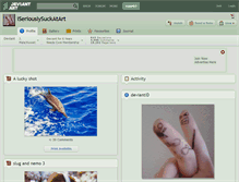 Tablet Screenshot of iseriouslysuckatart.deviantart.com