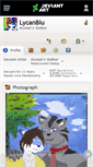 Mobile Screenshot of lycanblu.deviantart.com