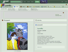 Tablet Screenshot of lycanblu.deviantart.com
