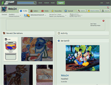 Tablet Screenshot of libbz24.deviantart.com
