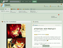Tablet Screenshot of odysseix.deviantart.com