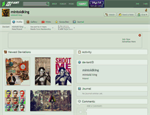 Tablet Screenshot of mintoldking.deviantart.com