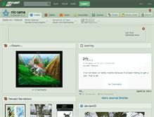 Tablet Screenshot of nic-sama.deviantart.com