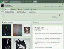Tablet Screenshot of parathion.deviantart.com