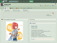 Tablet Screenshot of kratos-club.deviantart.com