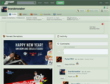 Tablet Screenshot of brandonseaber.deviantart.com