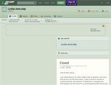 Tablet Screenshot of lysias-aesculap.deviantart.com