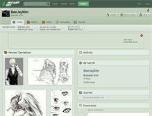 Tablet Screenshot of beejaykim.deviantart.com