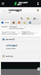 Mobile Screenshot of notmaggot.deviantart.com