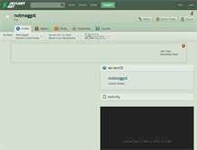 Tablet Screenshot of notmaggot.deviantart.com