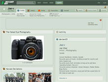 Tablet Screenshot of joe-v.deviantart.com