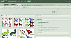 Desktop Screenshot of creatures-4-adoption.deviantart.com