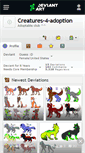 Mobile Screenshot of creatures-4-adoption.deviantart.com