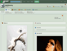 Tablet Screenshot of nastybunny.deviantart.com